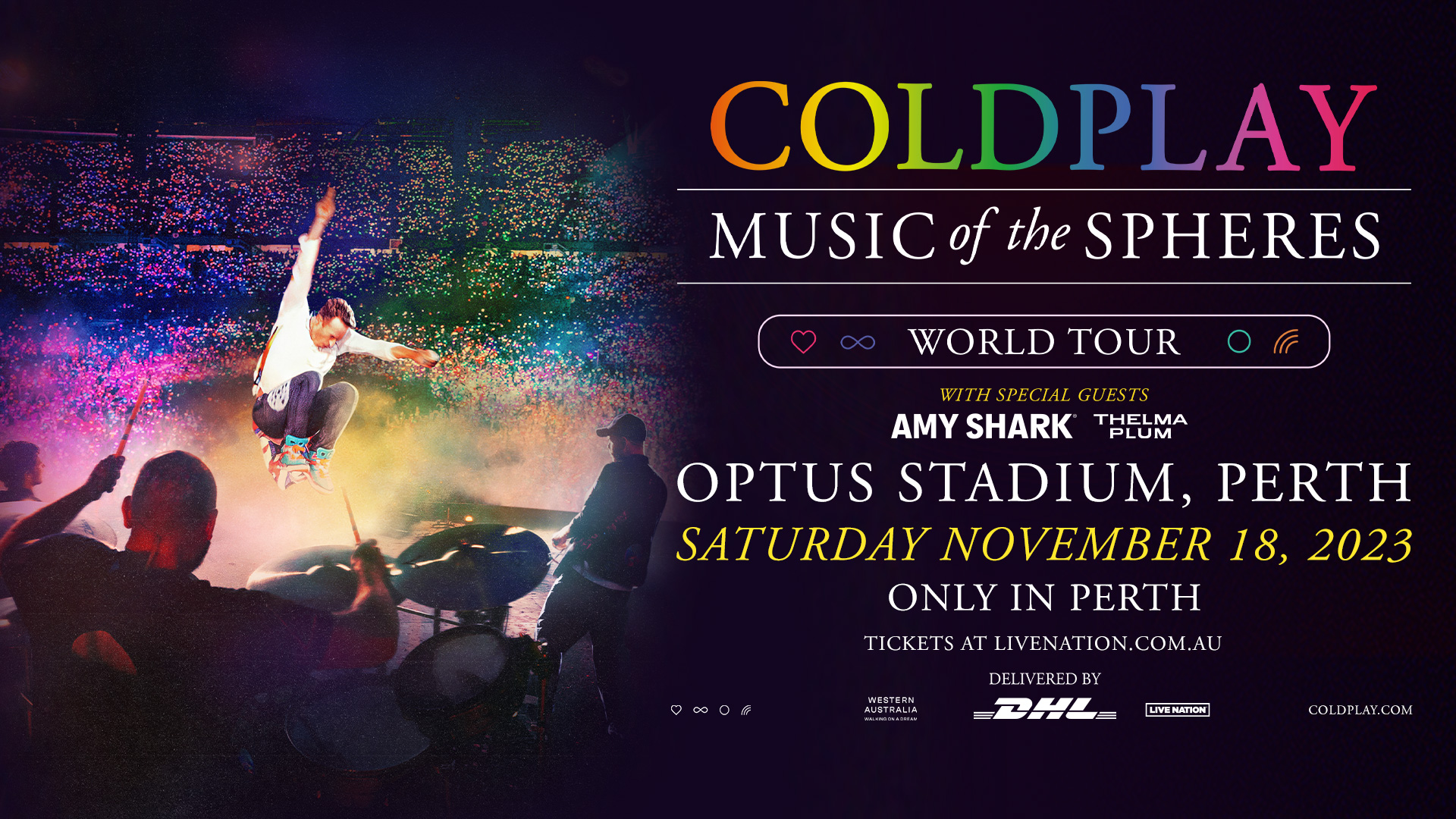 COLDPLAY Announce OneOff Australian 2023 Stadium Concert In Perth For