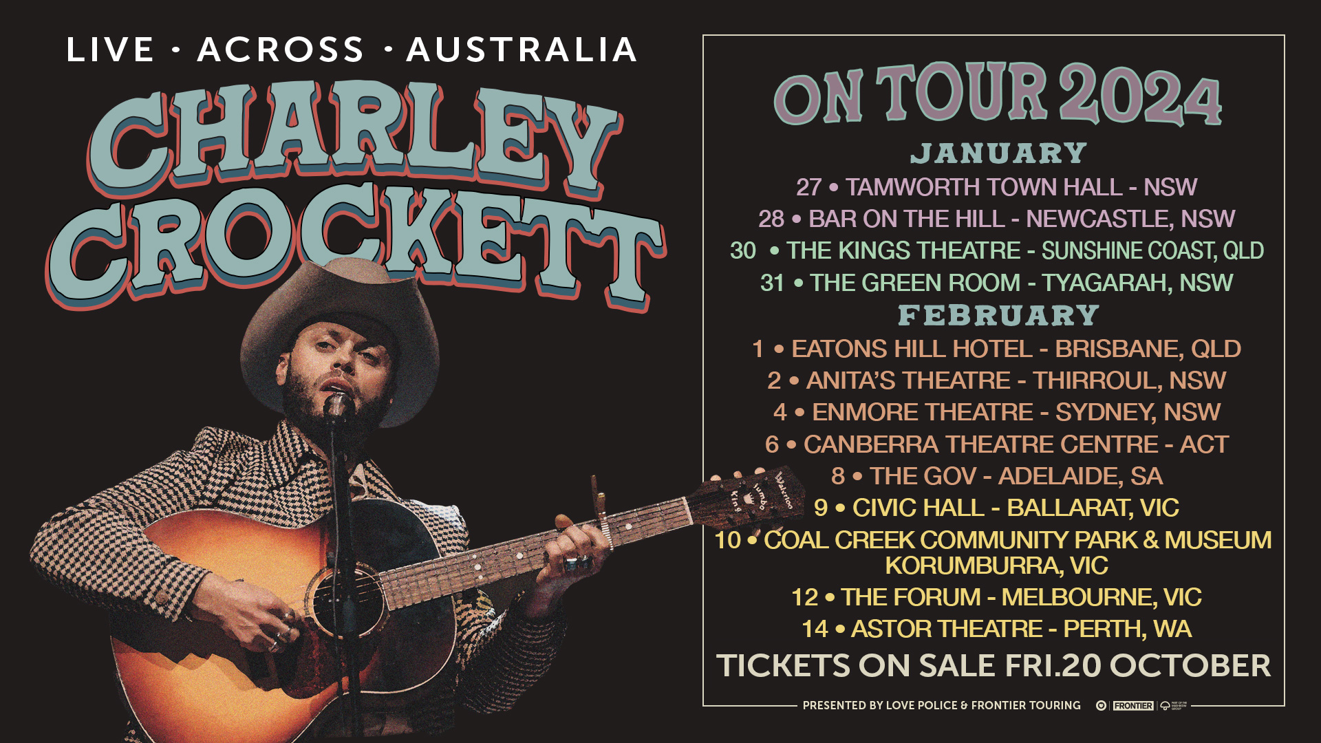 Charley Crockett Announces Australian tour Sheldon Ang Media