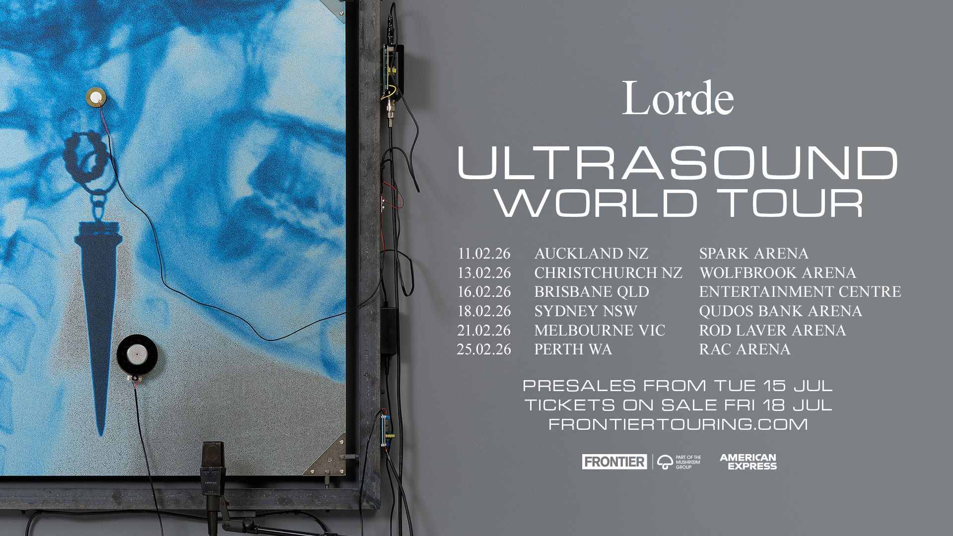 LORDE announces New Zealand & Australia Ultrasound World Tour